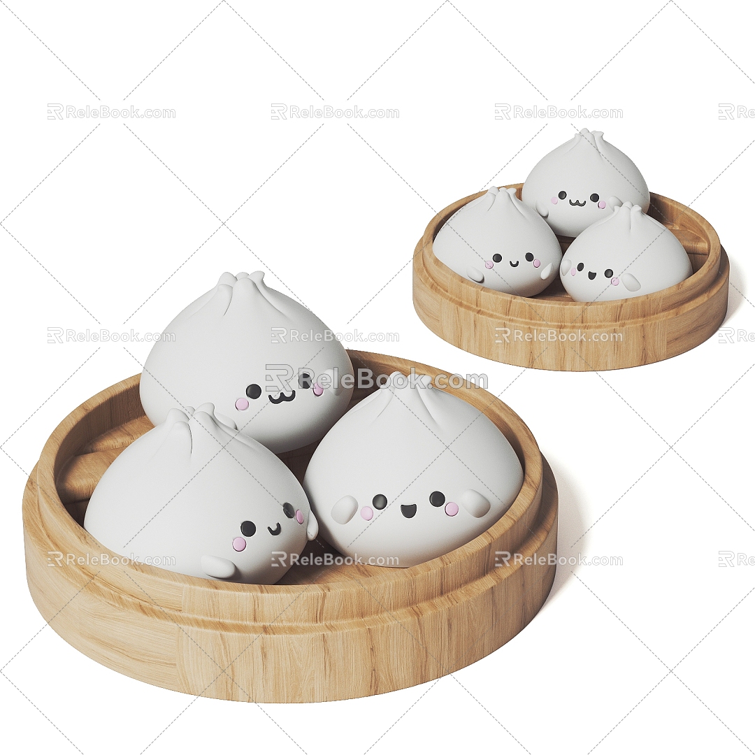 steamed stuffed bun trendy play ornaments steamed stuffed bun toy doll model