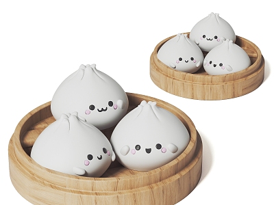 steamed stuffed bun trendy play ornaments steamed stuffed bun toy doll model