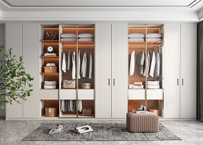 Modern wardrobe 3d model