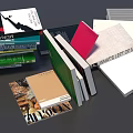 Various Colorful Books And Magazines With Assorted Covers Stacked And Scattered