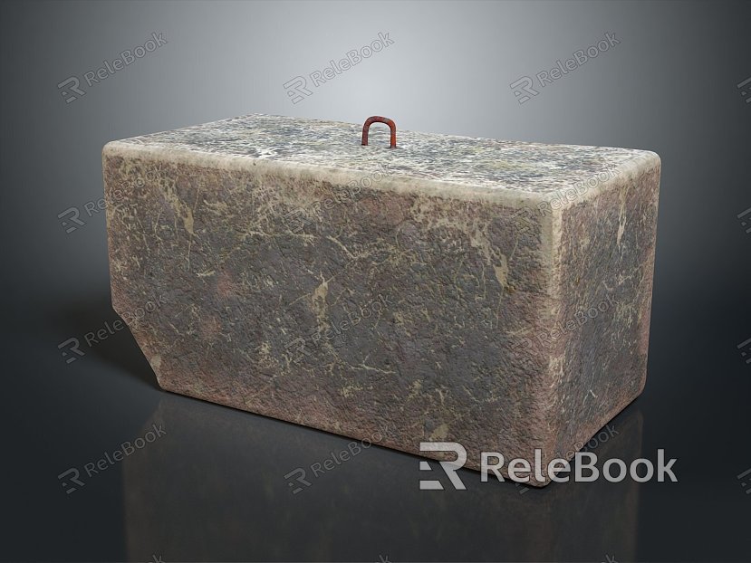 Bridge Stone Waterproof Concrete Pier Stone Stone Pier Stone Block Rock Rock Block Rock Pier model