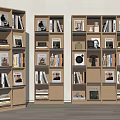 Modern Bookshelf Bookcase Combination Bookcase Bookshelf Book Decoration 3d model