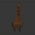 Wooden Furniture With Display Rack Hanging Gun Slots And Drawer Cabinet Base