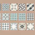 Stone mosaic floor tile mosaic floor tile 3d model