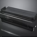 Modern Luxury Electronic Appliance With Metallic Top Lid Sleek Design And Reflective Surface