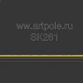 Decorative Architectural Component With Smooth Top And Wavy Bottom Design For Interior Decoration