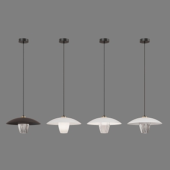 Simple Light Luxury Chandelier 3d model