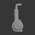 Industrial Metal Mechanical Equipment Components With Gear Pipe And Connector Parts