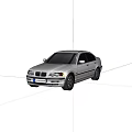 White BMW Sedan Featuring Sleek Body Lines And Modern Exterior Design