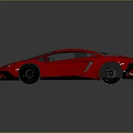 Red Luxury Sports Car With Sleek Design Black Wheels And Transparent Roof