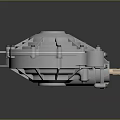 Modern universal coupling universal joint 3d model