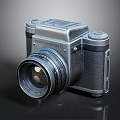 Vintage ENTACONFORT Camera With Metal Body And Classic Lens As Electronic Device