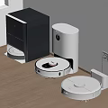 Smart Machines For Home Cleaning Featuring Robot Vacuum And Dust Collection Base