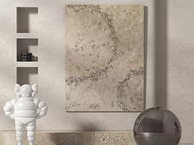 modern abstract painting abstract decorative painting 3d model