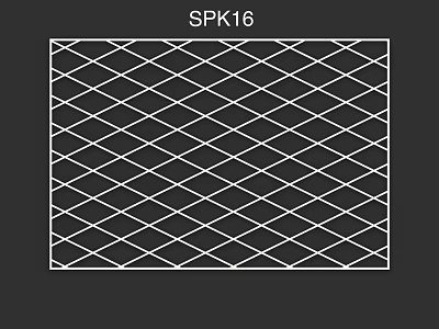 SPK16 Reinforced Component with Diamond Grid Design for Structural Applications 3d model