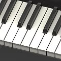 Black Upright Piano With Wooden Bench And Classic Keyboard Musical Instrument Design