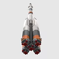 LEGO toy rocket spaceship 3d model