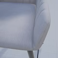 Modern Light Gray Bar Stool With Stylish Metal Legs And Comfortable Seat