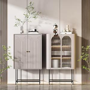 Modern Sideboard High Cabinet 3d model