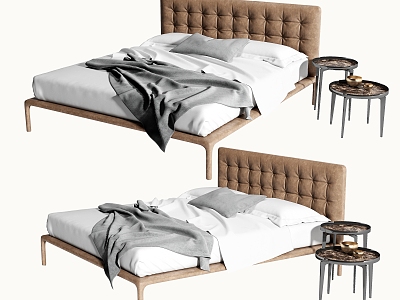 Double bed 3d model