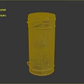 Rusted Metal Trash Can With Ribbed Design Lid And Handle For Vintage Decor