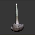 Colorful Decorative Candle With Unique Artistic Base For Home Living Supplies