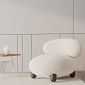 Modern Single Sofa Leisure Chair 3d model