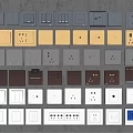 Various Switch Panels With Different Colors And Modern Designs For Home Interiors