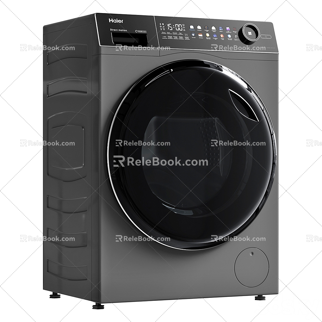 Haier drum washing machine 3d model