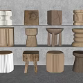 Quiet stool side a few 3d model