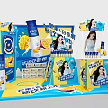 Commercial Retail Display Equipment For Anmuxi Passion Fruit Drink Promotional Advertising