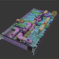 Industrial Equipment Engineering Model With Transparent Internal Mechanical Structure And Precision Parts