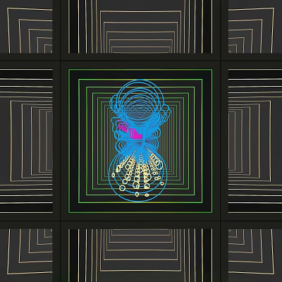 Mirror Melascale Mirror Abyssal Mirror Creative Mirror 3d model