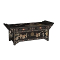 New Chinese Style Entrance Cabinet Side Cabinet Decorative Cabinet 3d model