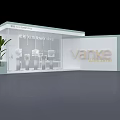 Modern Cosmetics Store Interior Design With Welcome Display Area And Green Plants