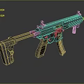 Modern Black Rifle Featuring Long Barrel Rail System and Magazine Design