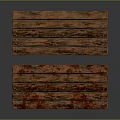 Vintage Wooden Benches With Distressed Surface And Rustic Wood Grain Design