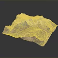 Stunning 3D Mountain Landscape With Snow Capped Peaks And Lush Green Slopes