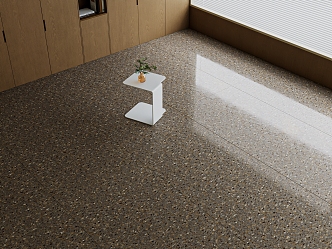 brown terrazzo dark floor tile bright terrazzo edge 3d model