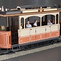 Landscape Train Scenic Small Train Electric Train Sightseeing Train 3d model