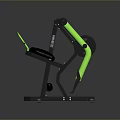 Black and Green Fitness Equipment With Adjustable Seat And Weight Plate