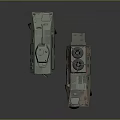 Military Weapons Featuring Armored Combat Vehicle and Tank with Camouflage Design