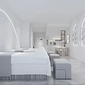Deluxe Beauty Care Salon With Modern Interior Facial Hand Treatment Tables Sofa
