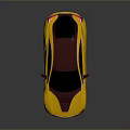 Gold And Purple Sleek Sports Car With Shiny Finish And Reflections