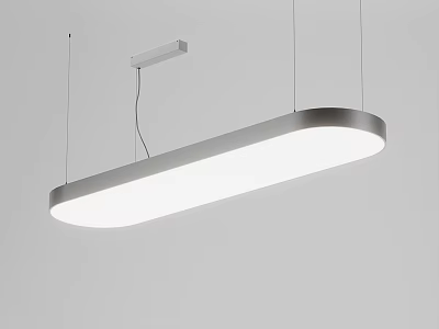 Modern Pendant Light With Sleek Aluminum Frame And White LED Illumination For Contemporary Interior 3d model