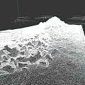 Urban Building Complex Construction Site With Concrete Debris And Stone Piles