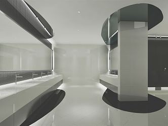 Modern toilet 3d model