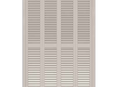 shutters solid wood bedroom floor-to-ceiling windows model