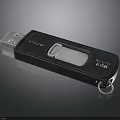 CIVIBALL 64GB USB Flash Drive With Black Design And Metal Ring