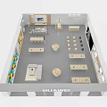 New Chinese Mobile Phone Store Smart Life Experience Store 3d model